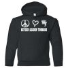 18500B Youth Heavy Blend Hooded Sweatshirt Thumbnail