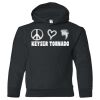 18500B Youth Heavy Blend Hooded Sweatshirt Thumbnail